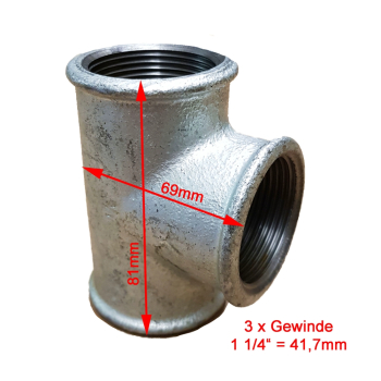 T-Stück 1 1/4"