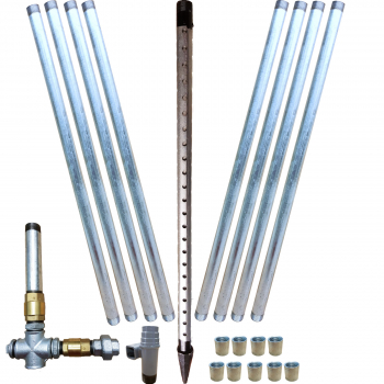 9 m Brunnenbau Set mit Rammfilter und Pumpenstock