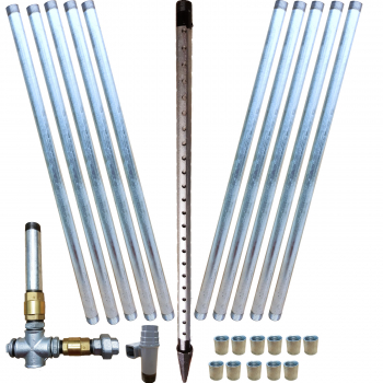 11 m Brunnenbau Set mit Rammfilter und Pumpenstock