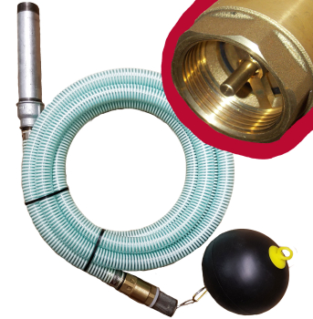 7 m Saugschlauch Set für Schwengelpumpen mit Schwimmer