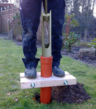 Komplettset - Kiespumpe 108 mm / Holzzange DN 125 / Ersatzdichtung