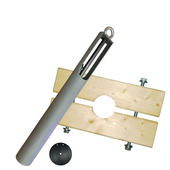 Komplettset - Kiespumpe 90 mm / Holzzange DN 100 / Ersatzdichtung