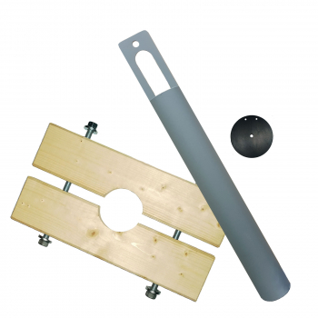 Komplettset - Plunscher 108 mm / Holzzange DN 115 / Ersatzdichtung