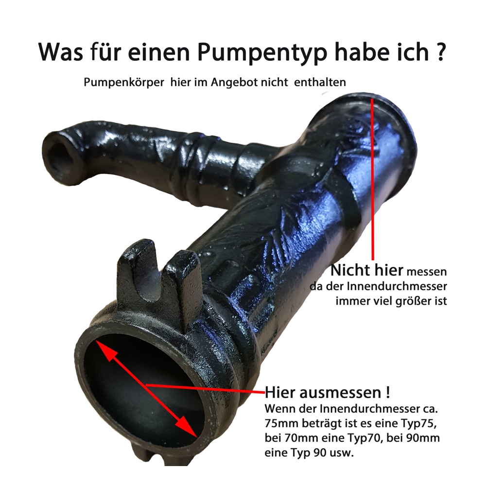 Lederdichtung + Kolbendichtung - Schwengelpumpe Typ 75 I