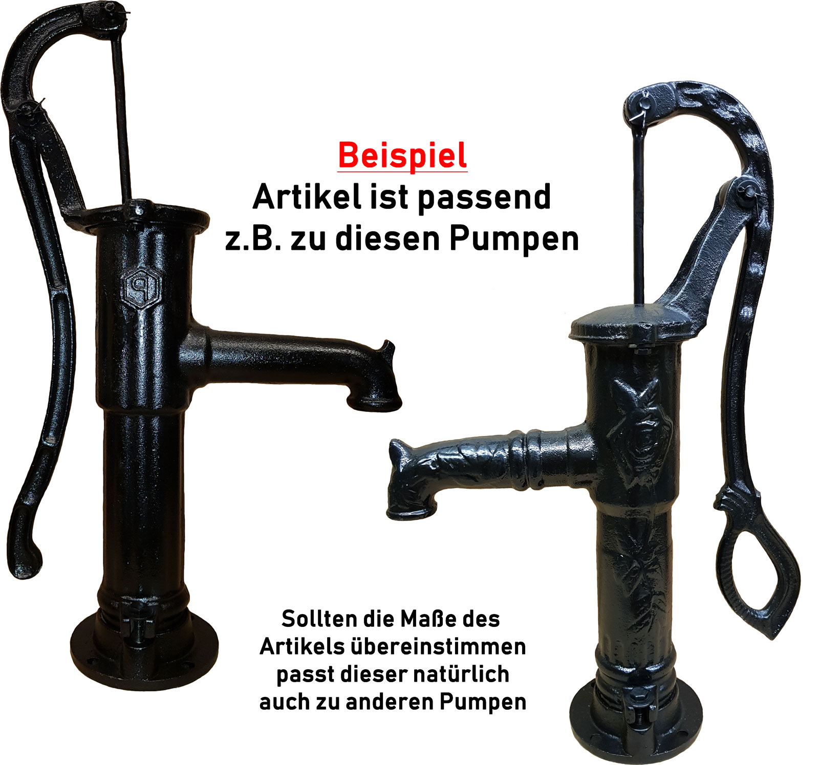 Saugpumpen, Tauchpumpen, Handschwengelpumpen für die