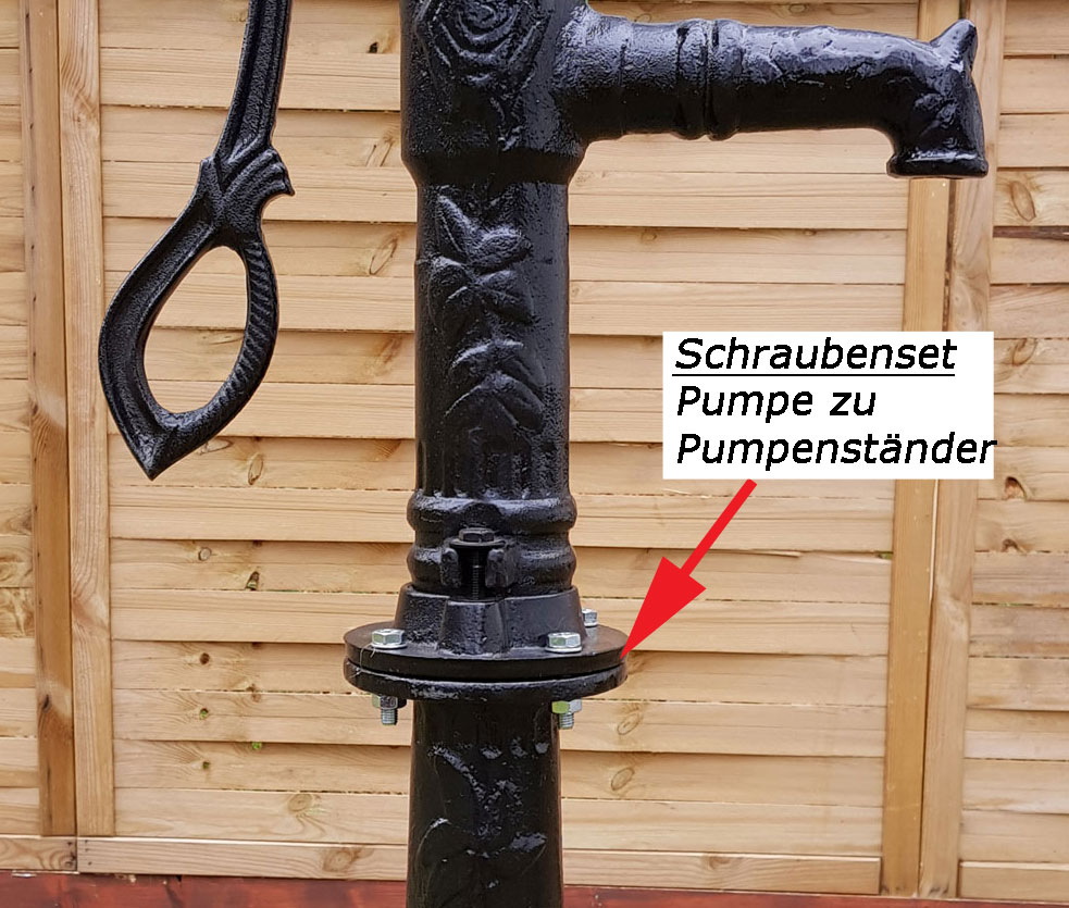 Schraubenset für Schwengelpumpe zum Pumpenständer I brunnenandi.de