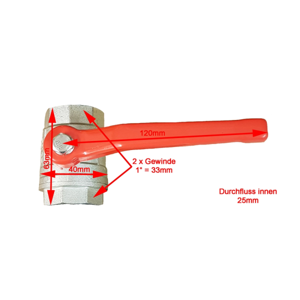 1" Kugelhahn