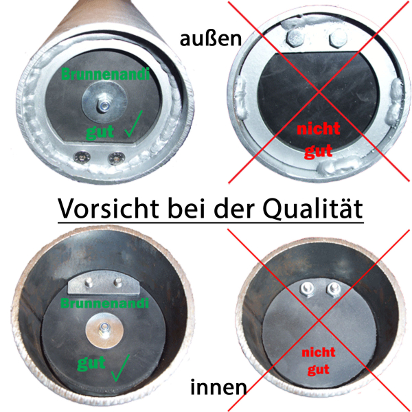 Komplettset - Kiespumpe 108 mm / Holzzange DN 125 / Ersatzdichtung