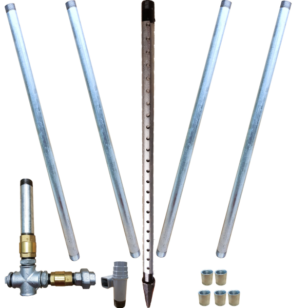 5m Brunnenbau Set mit Rammfilter und Pumpenstock