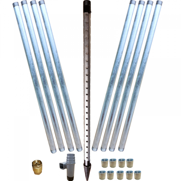 9m Brunnenbau Set mit Rammfilter