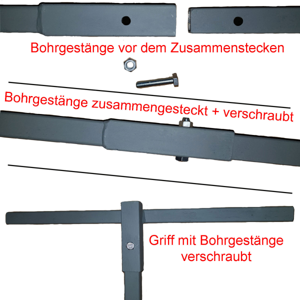120 mm Erdbohrer 6 m